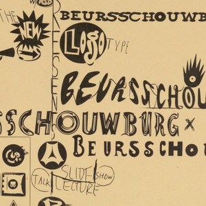 Poster Announcement, Edward Fella Beursschouwburg...Brussels, November 8, 1999
