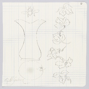 Drawing, Tall Bee Vase, 1997