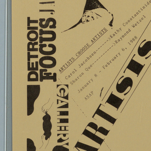 Announcement, Artists Choose Artists, 1988