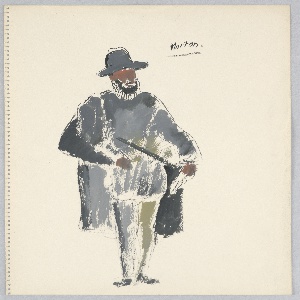 Drawing, Costume Design: Morton, for Gordon Daviot