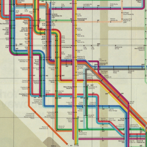 Map, New York City subway map