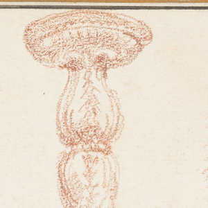 Drawing, Study of balusters and candelabra, ca. 1759–70