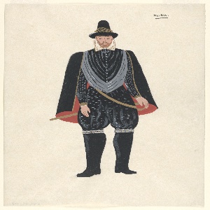 Drawing, Costume Design: Morton, for Gordon Daviot