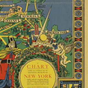 Map, Chart of New York for 1939 World