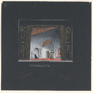 Drawing, Stage Design: Act I, Scenes 2, 3, and 4, for Gordon Daviot