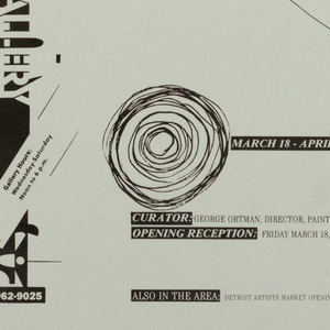 Announcement, A Matter of Painting: Area MFA Candidates, 1988