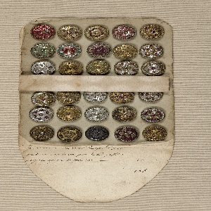 Sales Book Of Sample Buttons (France), late 18th century