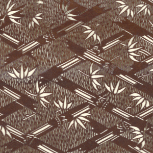 Stencil, Bamboos against key frets, 18th century