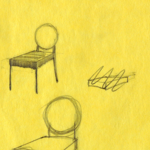 Drawing, Designs for Vik-ter Chair, 1990