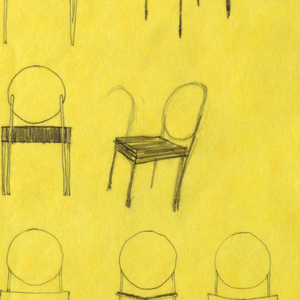 Drawing, Designs for Vik-ter Chair, 1990