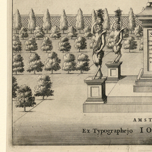 Print, Obeliscus Monticoelius, Romae, 17th century