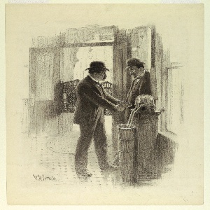 Drawing, The Tipster (for McClure