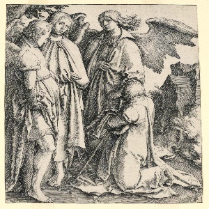 Print, Abraham and the Three Angels, 1513