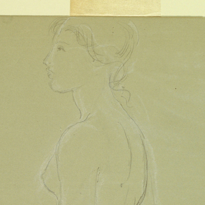 Drawing, Study for "Martha Washing, 1860