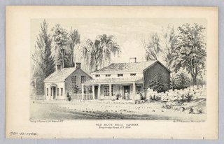 Print, Old Blue Bell Tavern, Kingsbridge Road, N.Y. 1856 (for D.T. Valentine's Manual for 1857)
