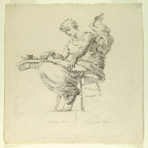 Drawing, The Morse Code: study for Manufactures Building, Chicago Exposition, 1891–92