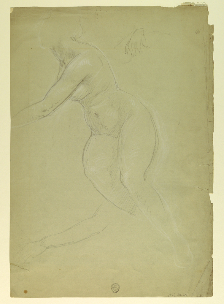 Drawing, Female Nude, Study of Peace for "Justice and Peace"