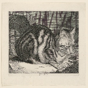 Print, The Big Cat, 1657
