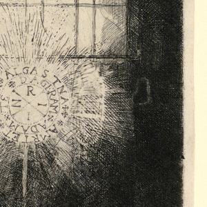 Print, Faust in His Study, Watching a Magic Disc, ca. 1652