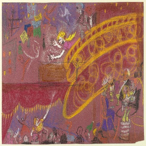 Drawing, Vignettes of Street, Theater, and Cafe Scenes, 1956