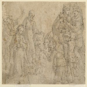 Drawing, The Adoration of the Magi, mid- 16th–late 16th century