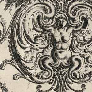 Print, Ornamental composition for Neuw Grotteschenbuch (pl. 46), 1610