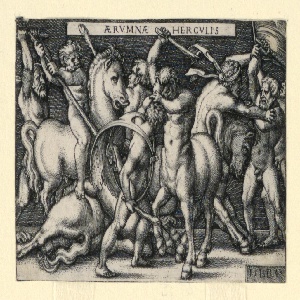 Print, Hercules Fighting the Centaurs, 1542–48