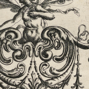 Print, Ornamental composition for Neuw Grotteschenbuch (pl. 28), 1610