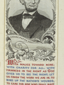 Commemorative Bookmark, President Abraham Lincoln, ca. 1920