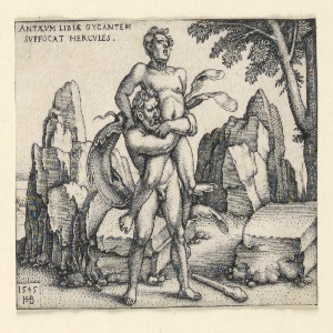 Print, Hercules and Antaeus, 1542–48