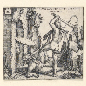 Print, Hercules and Cacus, 1542–48