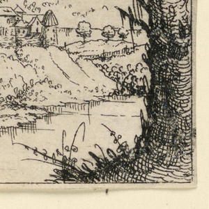 Print, Landscape with a Monastery, 1546