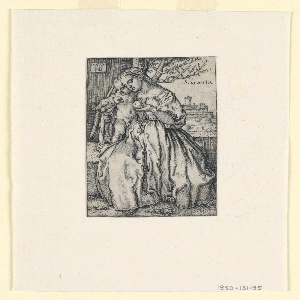 Print, Virgin and Child with Parrot, 1549