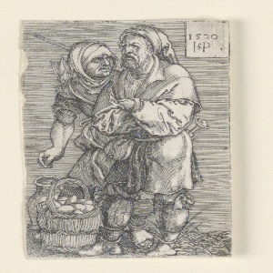 Print, The Lady and Death, 1541