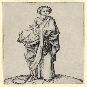 Print, The Fourth Foolish Virgin, ca. 1490