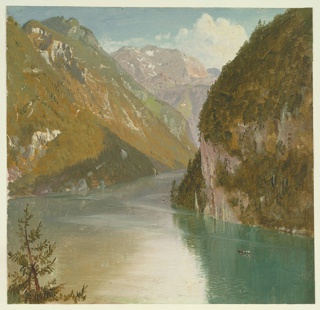 Drawing, Königssee, Bavaria (Germany)