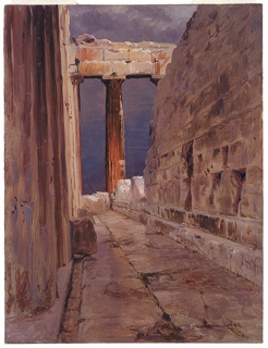 Drawing, North Peristyle of the Parthenon, Athens