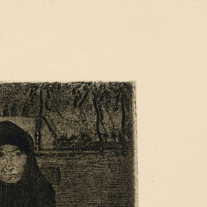 Print, Seated Old Woman, ca. 1905
