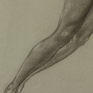 Drawing, Nude woman leaping, ca. 1910