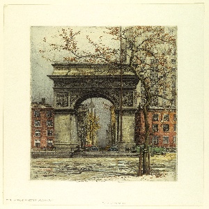 Print, Washington Square, ca. 1950