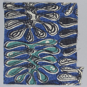 Textile, Philodendron, ca. 1950