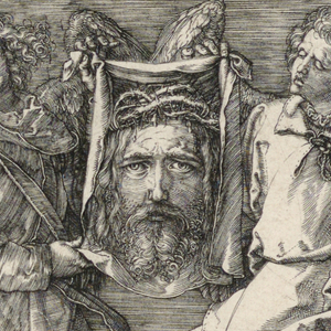Print, Sudarium Displayed by Two, 1513