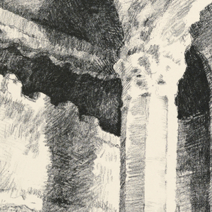 Print, Interior of a Vaulted Chamber