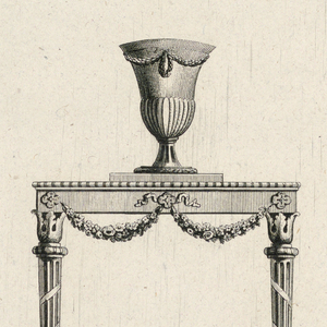 Print, A table, ca. 1790