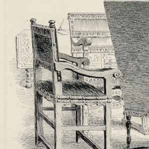 Drawing, The End of a Reunion at H, 1890