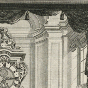 Print, Funffte Ausgab seiner vorhabenden werckes...Unterschiedliche Neu Inventirte Verkleiden Zu Modernen und Astonmischen Perpendicul-Uhren..., ca. 1720