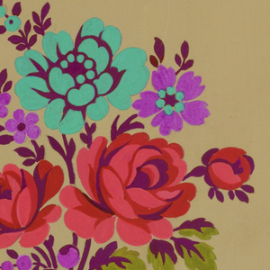 Drawing, Polychrome floral group c, 1915