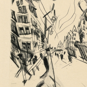 Print, Street in Wilmersdorf, 1913