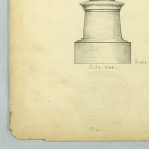 Drawing, Sign Post for New York Herald Building