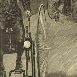 Print, Wheeling on Riverside Drive, 1886